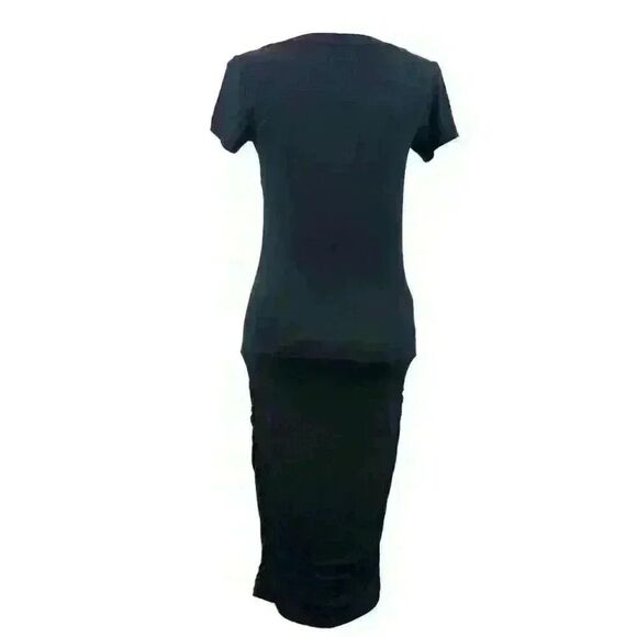 NWT Prana Black Stretch Sheath Midi Dress – Size Small - Picture 5 of 8